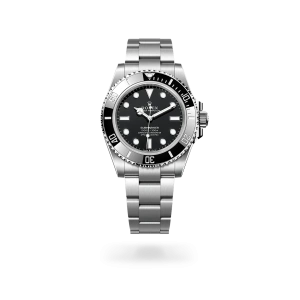 Rolex Submariner in Oystersteel with a black dial, black ceramic and platinum bezel, and Oyster bracelet - Crisson