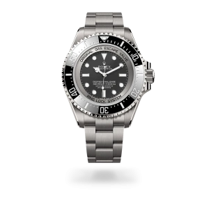 Rolex Deepsea Challenge in RLX titanium with an intense black dial, Cerachrom insert in ceramic and platinum bezel, and Oyster bracelet - Crisson