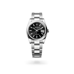 Rolex Datejust 36 in Oystersteel, black dial and Oyster bracelet, m126200-0004 - Crisson