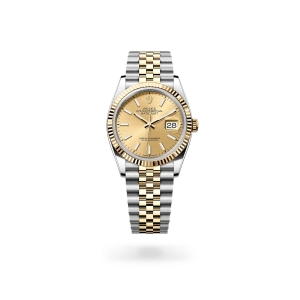 Rolex Datejust 36 in Oystersteel and yellow gold with Champagne-colour dial, and Jubilee bracelet - Crisson