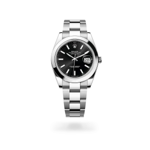 Rolex Datejust 41 in Oystersteel with a Bright black dial, and Oyster bracelet m126300-0011 - Crisson