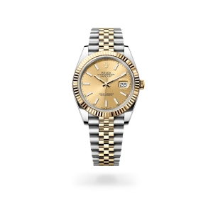Rolex Datejust 41 in Oystersteel and yellow gold with a Slate dial, fluted bezel, and Oyster bracelet - Crisson