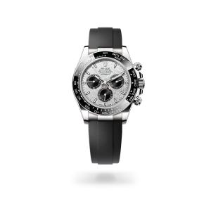 Rolex Cosmograph Daytona in white gold with Meteorite and black dial, and Oysterflex bracelet, m126519ln-0007 - Crisson