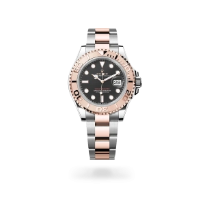 Rolex Yacht-Master 40 in Oystersteel and Everose gold with an intense black dial, Everose gold bezel, and Oyster bracelet - Crisson