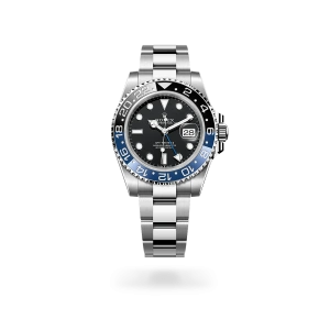 Rolex GMT-Master II in Oystersteel with a black dial, bidirectional rotatable 24-hour graduated  bezel, and Oyster bracelet - Crisson