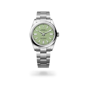 Rolex Oyster Perpetual 41 in Oystersteel with a pistachio dial, domed  bezel, and Oyster bracelet - Crisson