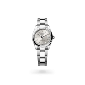 Rolex Datejust 31 in Oystersteel with a Silver dial, domed bezel, and Oyster bracelet - Crisson
