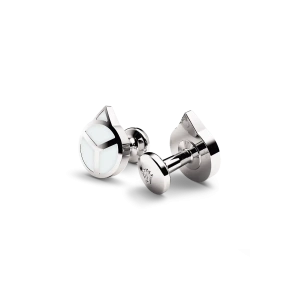 Rolex ‘Hand’ cufflinks in white gold, A1029 at Crisson