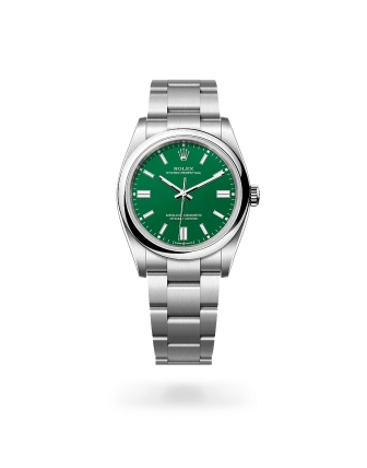 Rolex Oyster Perpetual 36 in Oystersteel with a Green dial, domed  bezel, and Oyster bracelet, m126000-0005 - Crisson