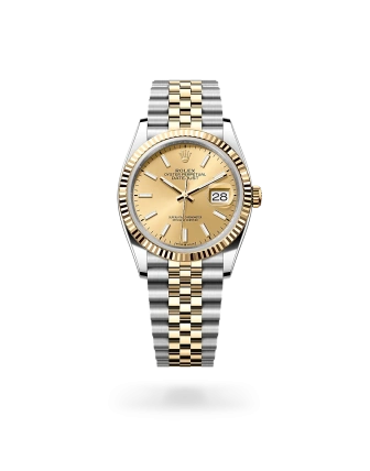 Rolex Datejust 36 in Oystersteel and yellow gold with Champagne-colour dial, and Jubilee bracelet - Crisson
