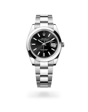 Rolex Datejust 41 in Oystersteel with a Bright black dial, and Oyster bracelet m126300-0011 - Crisson