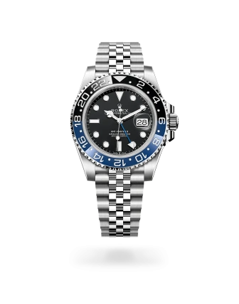 Rolex GMT-Master II in Oystersteel, black dial, bidirectional rotatable 24-hour graduated  bezel, and Jubilee bracelet, m126710blnr-0002 - Crisson