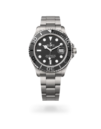 Rolex Yacht-Master 42 in RLX titanium with an intense black dial, matt black Cerachrom insert in ceramic bezel, and Oyster bracelet - Crisson