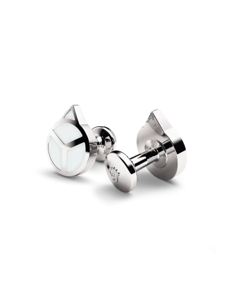 Rolex ‘Hand’ cufflinks in white gold, A1029 at Crisson