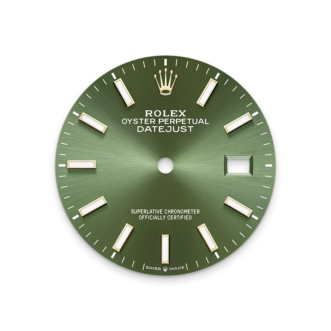 Rolex Datejust 36 in Oystersteel and yellow gold with Olive green dial, and Oyster bracelet - Crisson Rolex Datejust 36 in Oystersteel and yellow gold with Olive green dial, and Oyster bracelet - Crisson