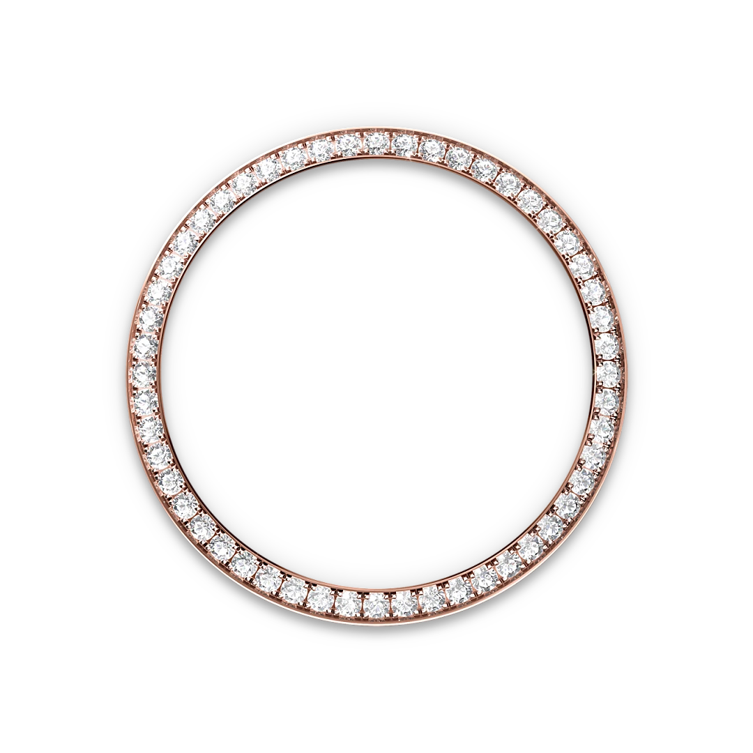 Rolex Datejust 36 in Oystersteel, Everose gold and diamonds with a rosé-colour dial with diamonds, bezel with diamonds, and Oyster bracelet - Crisson