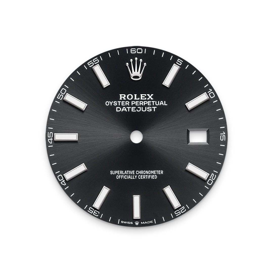 Rolex Datejust 41 in Oystersteel with a Bright black dial, and Oyster bracelet, m126300-0011 - Crisson