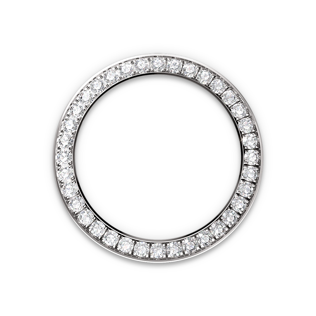 Rolex Cosmograph Daytona in white gold and diamonds with white and black mother-of-pearl dial, bezel set with diamonds, and Oysterflex bracelet, m126589rbr-0001 - Crisson Rolex Cosmograph Daytona in white gold and diamonds with white and black mother-of-pearl dial, bezel set with diamonds, and Oysterflex bracelet, m126589rbr-0001 - Crisson