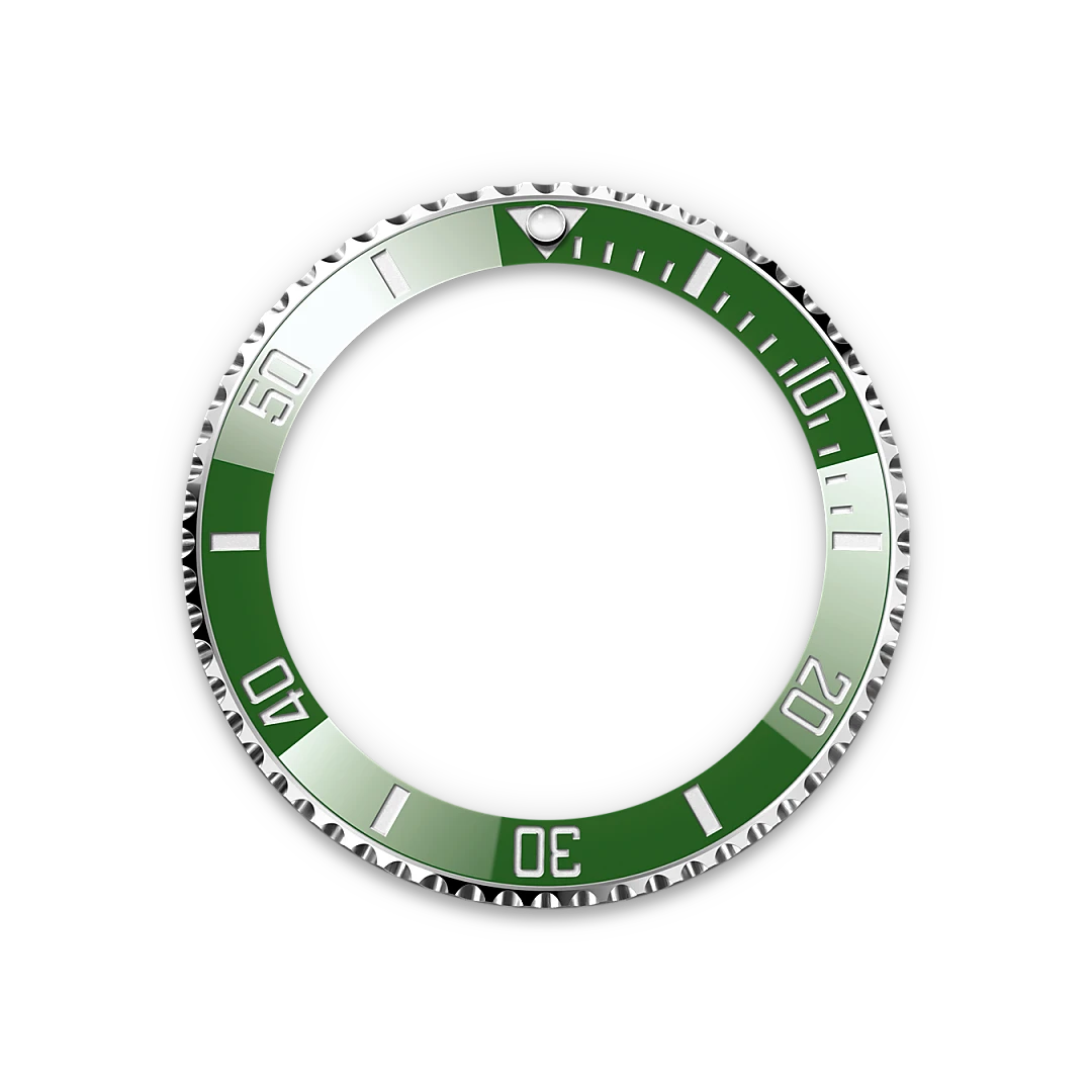 Rolex Submariner Date in Oystersteel with a black dial, green ceramic and platinum bezel, and Oyster bracelet, m126610lv-0002 - Crisson