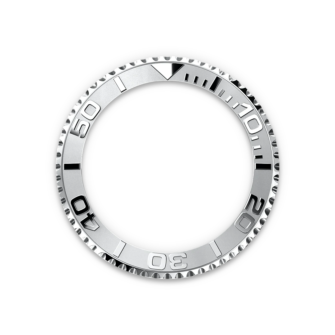 Rolex Yacht-Master 40 in Oystersteel and platinum with a Slate dial, platinum bezel, and Oyster bracelet, m126622-0001 - Crisson