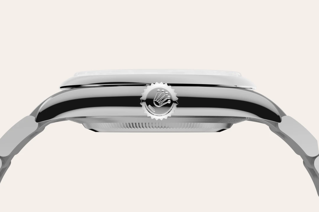 Rolex Oyster Perpetual 41 in Oystersteel with a Lavender dial, domed  bezel, and Oyster bracelet, m134300-0012 - Crisson